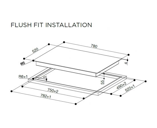 Induction hob Faber FCH 84 BK KL