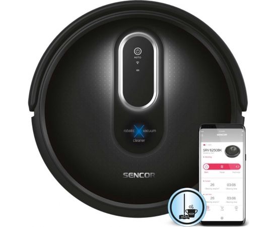 Robotic vacuum cleaner Sencor SRV6250BK Putekļu sūcēji - Roboti