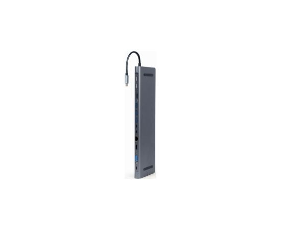 Gembird USB Type-C 9-in-1 Multi-Port Adapter + Card Reader