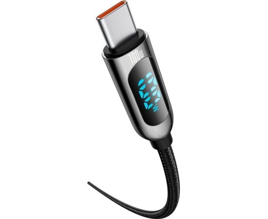Cable USB-C to USB-C Baseus Display, 100W, 2m (black)