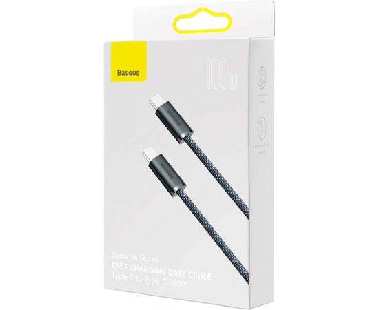 Cable USB-C to USB-C Baseus Dynamic Series, 100W, 2m (szary)