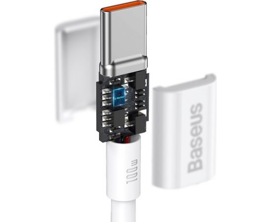 Baseus Superior Series Cable USB-C to USB-C, 100W, 2m (white)