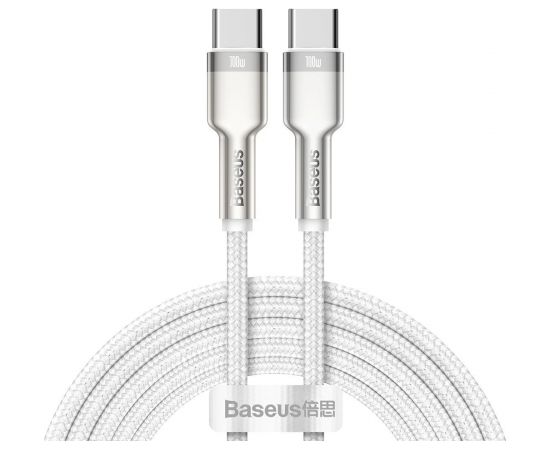 Cable USB-C to USB-C Baseus Cafule, 100W, 2m (white)