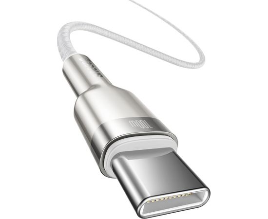 Cable USB-C to USB-C Baseus Cafule, 100W, 2m (white)