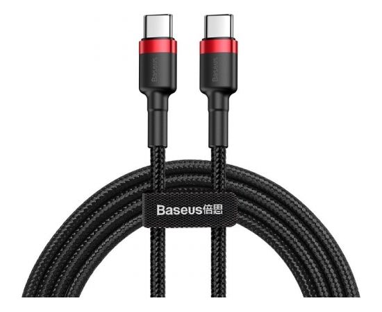 Baseus Cafule Cable USB-C PD 2.0 QC 3.0 60W 2m (Black+Red)