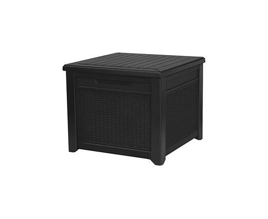 Keter Uzglabāšanas kaste Cube Rattan Storage Box 208L pelēka