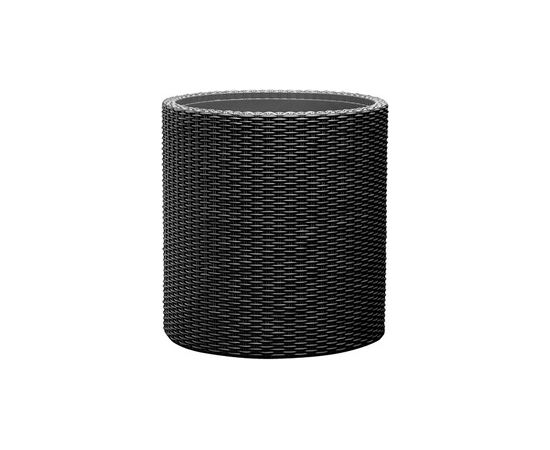 Keter Puķu pods Small Cylinder Planter pelēks