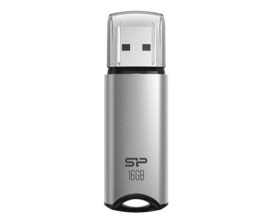 Silicon Power USB Flash Drive Marvel Series M02 16GB, Type-A USB 3.2 Gen 1, Silver