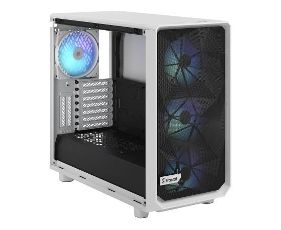 Fractal Design Meshify 2 RGB TG Clear Tint White, E-ATX, Power supply included No