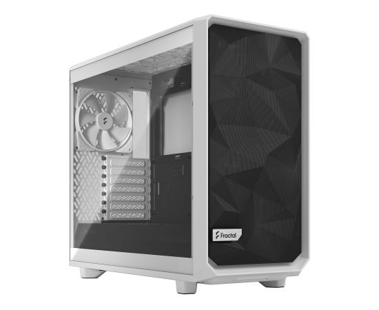 Fractal Design Meshify 2 Lite TG Clear White, E-ATX, Power supply included No