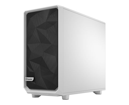 Fractal Design Meshify 2 Lite TG Clear White, E-ATX, Power supply included No