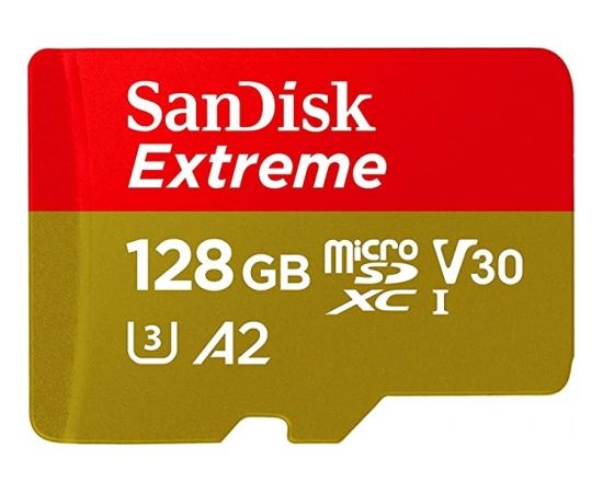 Sandisk memory card microSDXC 128GB Extreme + adapter