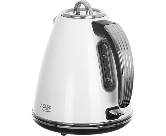 Adler Kettle AD 1343	 Electric, 2200 W, 1.5 L, Stainless steel, 360° rotational base, White