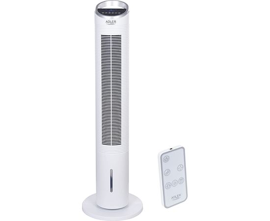 Adler AD 7855	 Tower Air Cooler, Number of speeds 3, 60 W, Oscillation, Diameter 30 cm, White