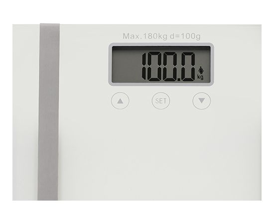 Adler Bathroom scale with analyzer AD 8154 Maximum weight (capacity) 180 kg, Accuracy 100 g, Body Mass Index (BMI) measuring, White