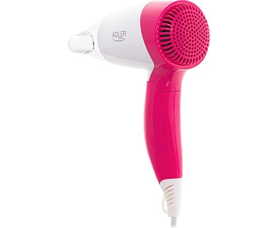 Adler Hair Dryer AD 2259 1200 W, Number of temperature settings 2, White/Pink