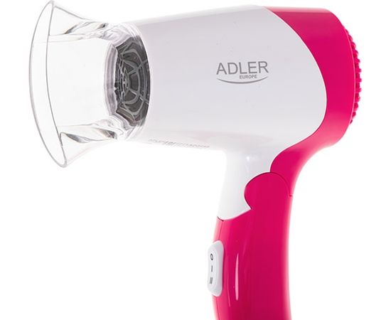 Adler Hair Dryer AD 2259 1200 W, Number of temperature settings 2, White/Pink