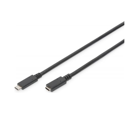 Digitus USB Type-C Extension Cable AK-300210-020-S USB Male 2.0 (Type C), USB Female 2.0 (Type C), Black, 2 m