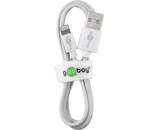 Goobay Lightning USB charging and sync cable 54600  White,  USB 2.0 male (type A), Apple Lightnin male (8-pin)