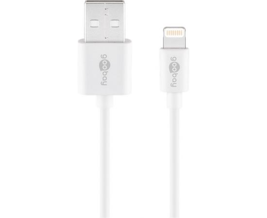 Goobay Lightning USB charging and sync cable 54600  White,  USB 2.0 male (type A), Apple Lightnin male (8-pin)