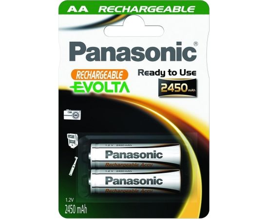 Panasonic Evolta аккумуляторные батарейки AA 2450mAh P-6E/2B