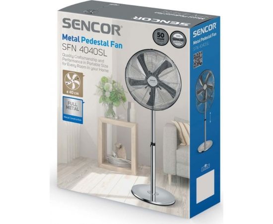 Metal pedestal fan Sencor SFN4040SL