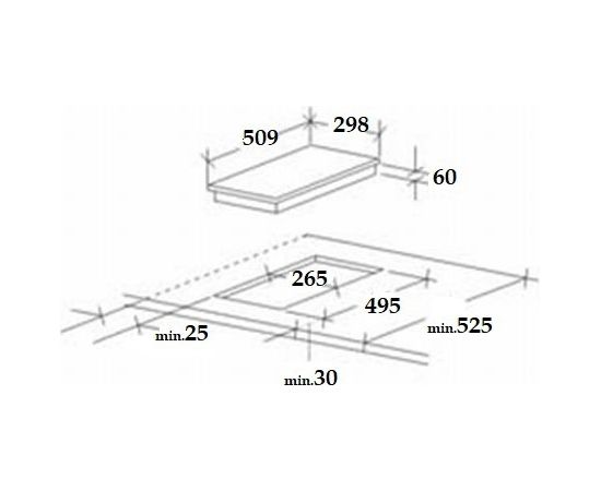 Gas hob Schlosser PGH32GCFFD