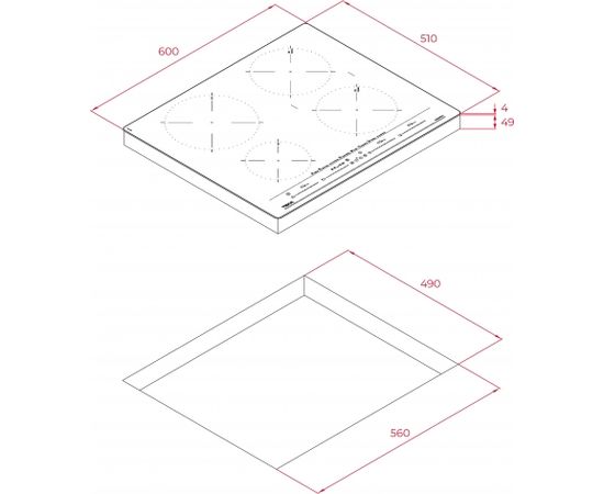 Induction hob Teka IZC 64630 white