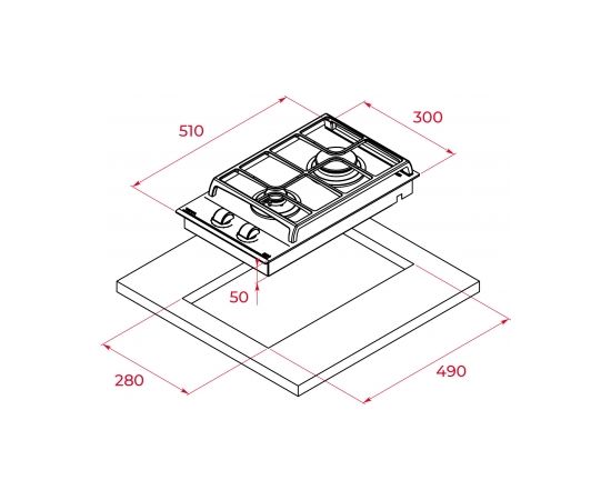 Gas hob Teka GZC 32300 XBC