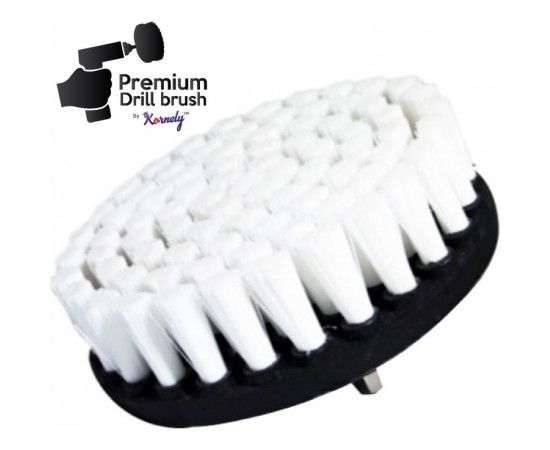 Профессиональная щетка Premium Drill Brush 3шт.- очень мягкий, белый, 13цм.