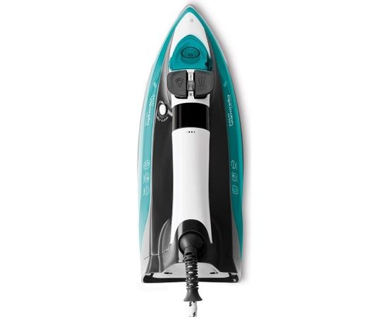 Polti Iron PLEU0253 Vaporella Quick & Slide QS220 Steam Iron, 2400 W, Water tank capacity 350 ml, Continuous steam 40 g/min, White/Blue/Black