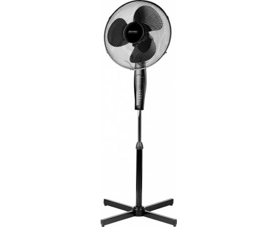 MPM MWP-19/C Stand Fan, Number of speeds 3, 50 W, Remote control, Oscillation, Diameter 42 cm, Black