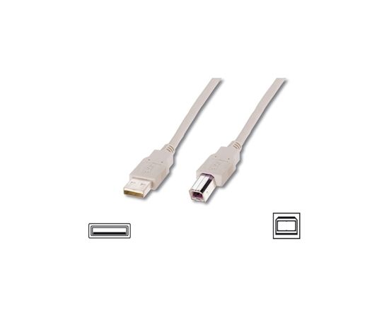 Logilink USB 2.0 connection cable  USB A male, USB B male, 3 m, Black