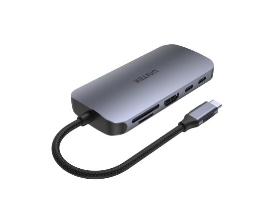 UNITEK D1071A interface hub USB 2.0 Type-C 480 Mbit/s Silver