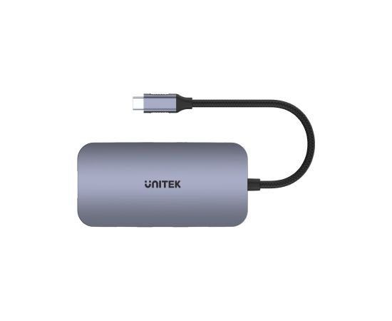 UNITEK D1071A interface hub USB 2.0 Type-C 480 Mbit/s Silver