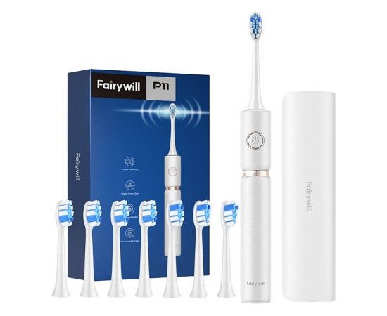 FairyWill Sonic toothbrush with head set and case FW-P11 (white)