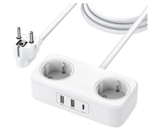 UGREEN DigiNest 30W wall charger, 2x USB, 1x USB-C (white)