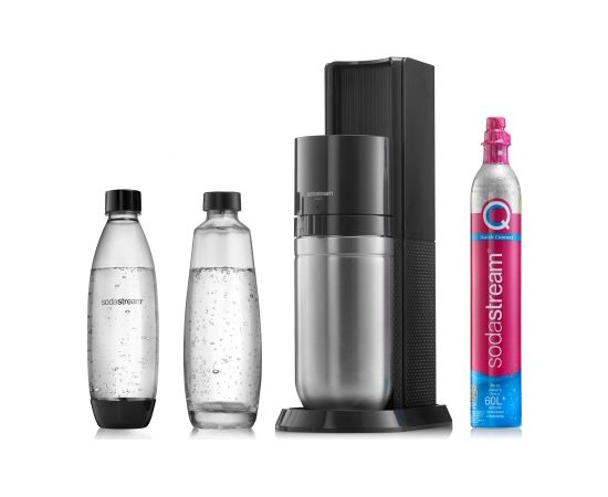 SodaStream DUO black Black, Stainless steel