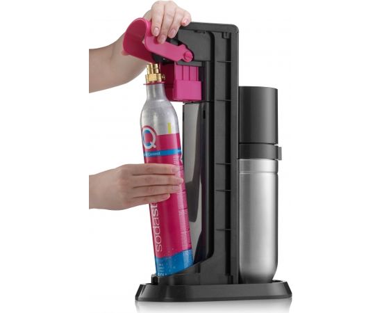 SodaStream DUO black Black, Stainless steel