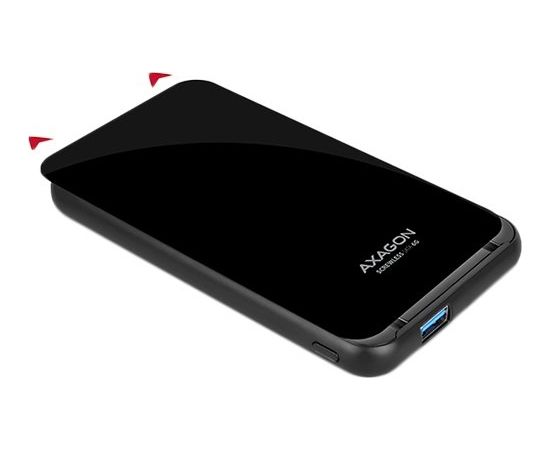 AXAGON EE25-S6B USB3.0 - SATA 6G 2.5" External SCREWLESS Box Black Korpusi ārējiem HDD, SSD