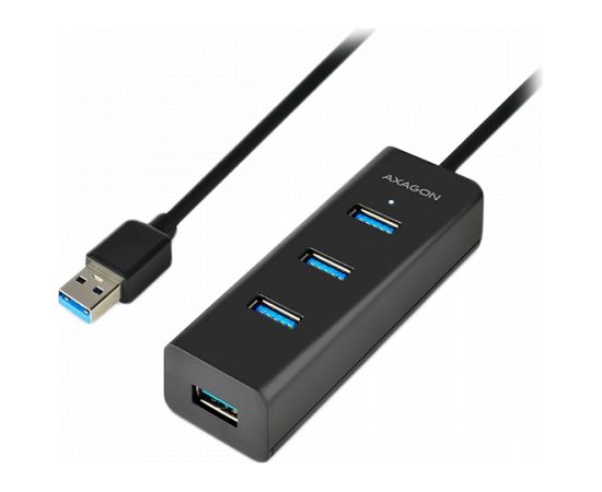 AXAGON HUE-S2BL 4x USB3.0 Charging Hub 1.2m Cable, MicroUSB Charging