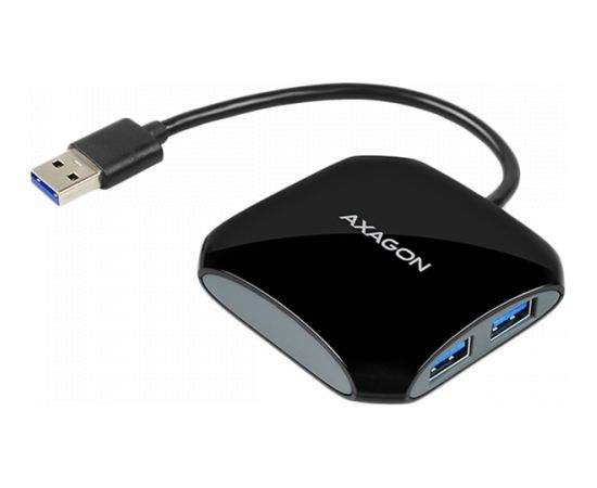 Axagon compact four-port USB 3.0 Quattro hub suitable for ultrabooks. Cable 16 cm. Dokstacijas portatīvajiem datoriem
