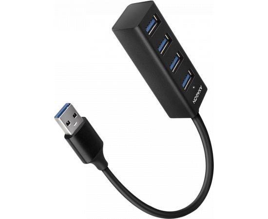 AXAGON HUE-M1AL 4x USB 3.2 Gen 1 MINI hub, metal, 1.2m USB-A cable