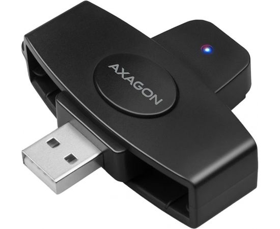 Axagon Miniature USB contact ID card reader.