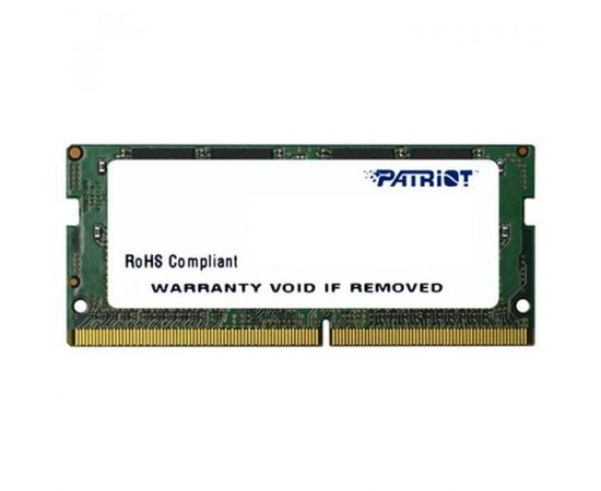 Memory Module | PATRIOT | DDR4 | Total capacity 4GB | 2400 MHz | 17 | 1.2 V | Number of modules 1 | PSD48G240081S