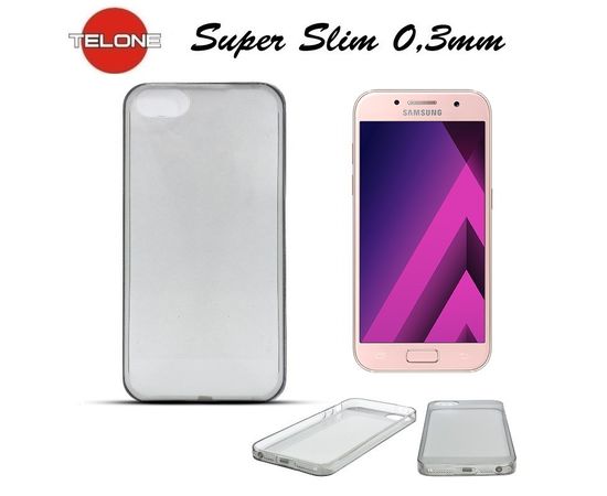 Telone Ultra Slim 0.3mm Back Case Samsung A320F Galaxy A3 (2017) super plāns telefona apvalks(Ir veikalā)