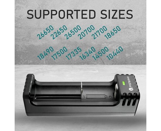 Charger for Cylindrical li-ion Batteries everActive LC-100