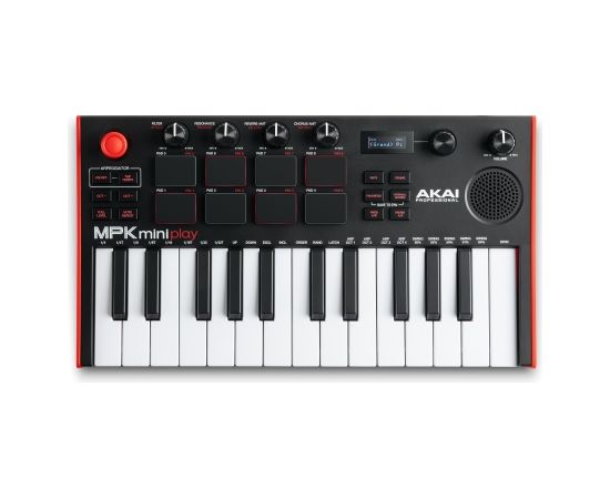 AKAI MPK Mini Play MK3 Control keyboard Pad controller MIDI USB Black, Red