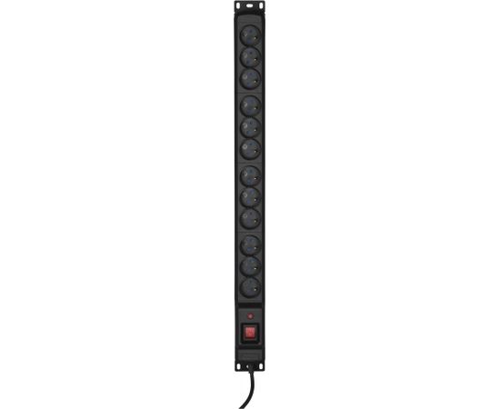 Activejet COMBO 12 socket power strip 5m black