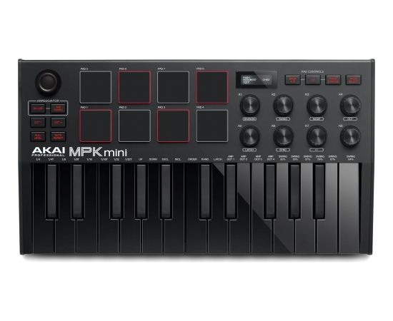 AKAI MPK Mini MK3 Control keyboard Pad controller MIDI USB Black